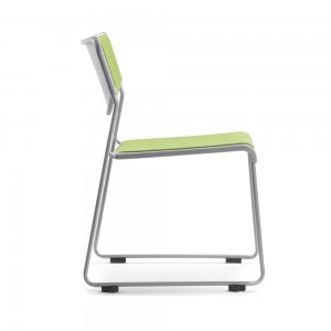 Cantilever base Stackable training chair with connected function