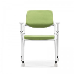 Folding seat stackable school chair training chair with writing table