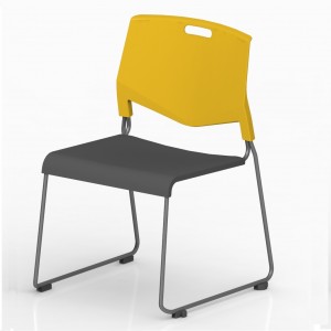 Full Plasitc Stackable And Connected Sled Base Training Chair GS2042B