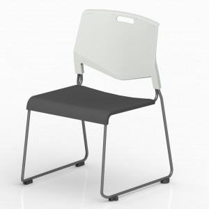 Full Plasitc Stackable And Connected Sled Base Training Chair GS2042B