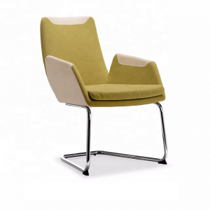 Steel frame inside leather and fabric executive office chair