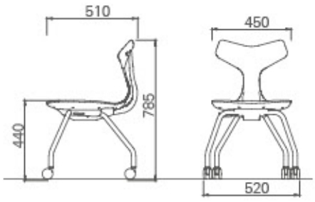 Whale Design Chair (၁၄)ခု၊